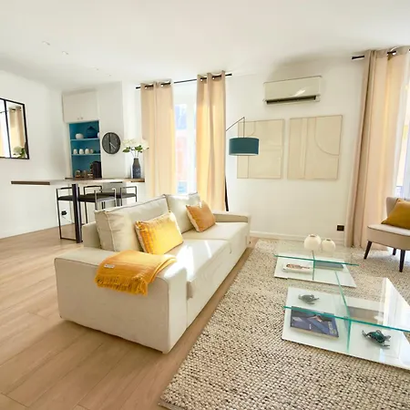 Apartment Prestige Suite Cannes - Luxury 80M2 2Br 2Ba - 3 Min To Croisette & Beach *
